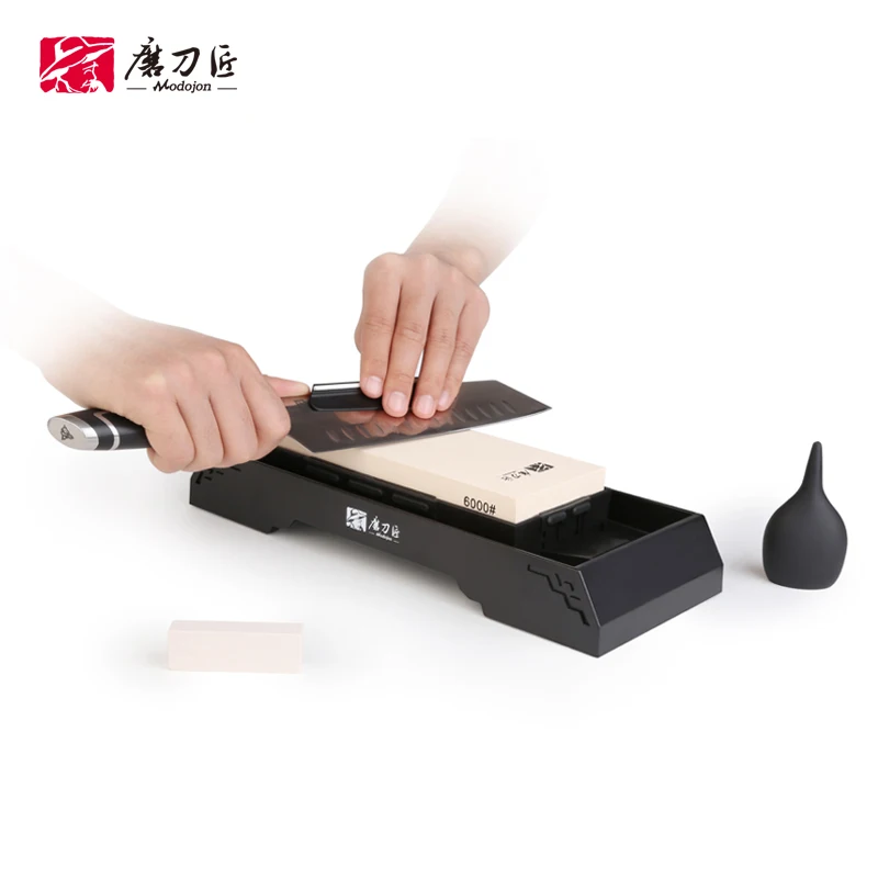 

GRINDER 4Pcs/set 6000Grit sharpening stone Single-side grindstone kitchen knife sharpener high Grit whetstone TG9600 TAIDEA