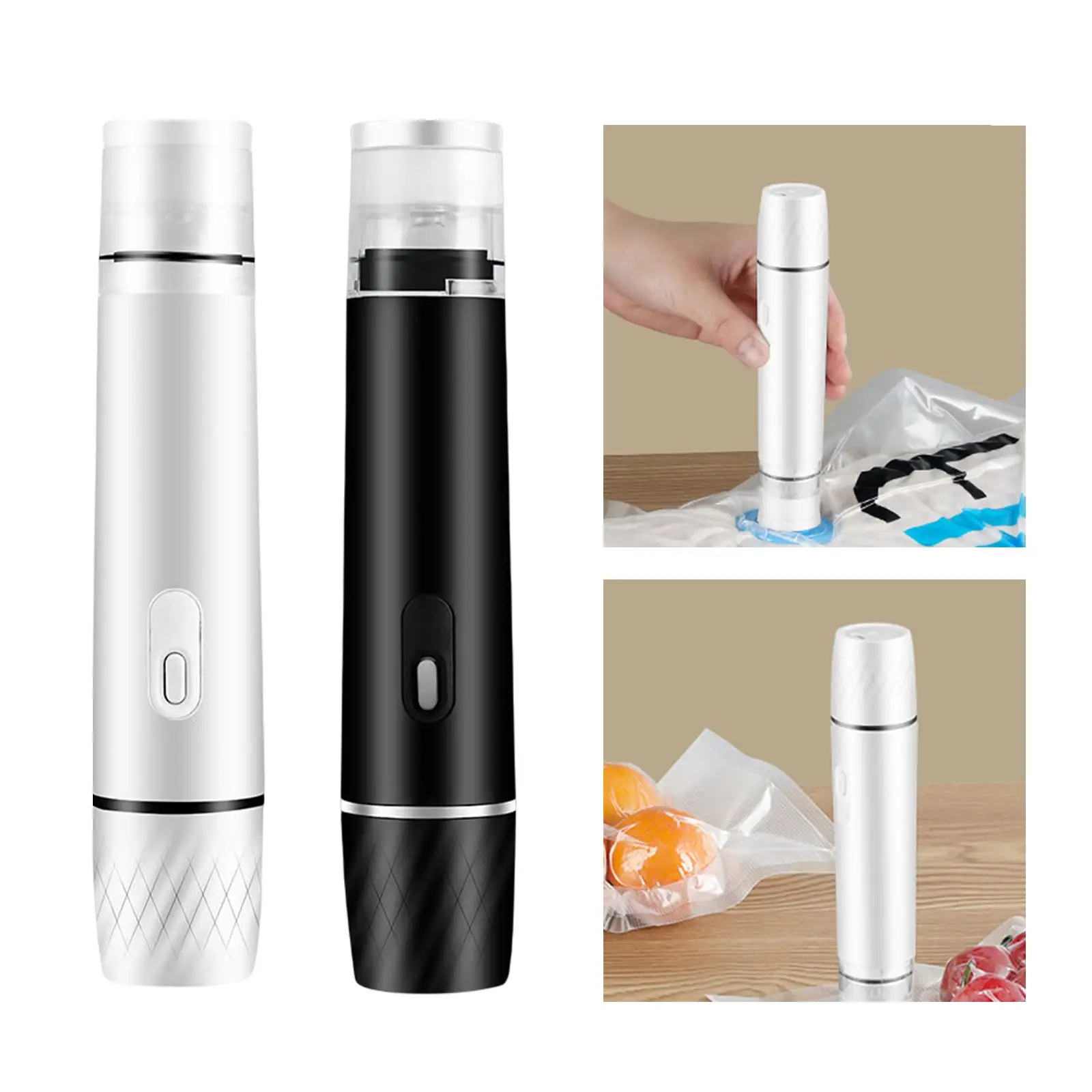 Máquina seladora a vácuo automática recarregável para preservação de alimentos