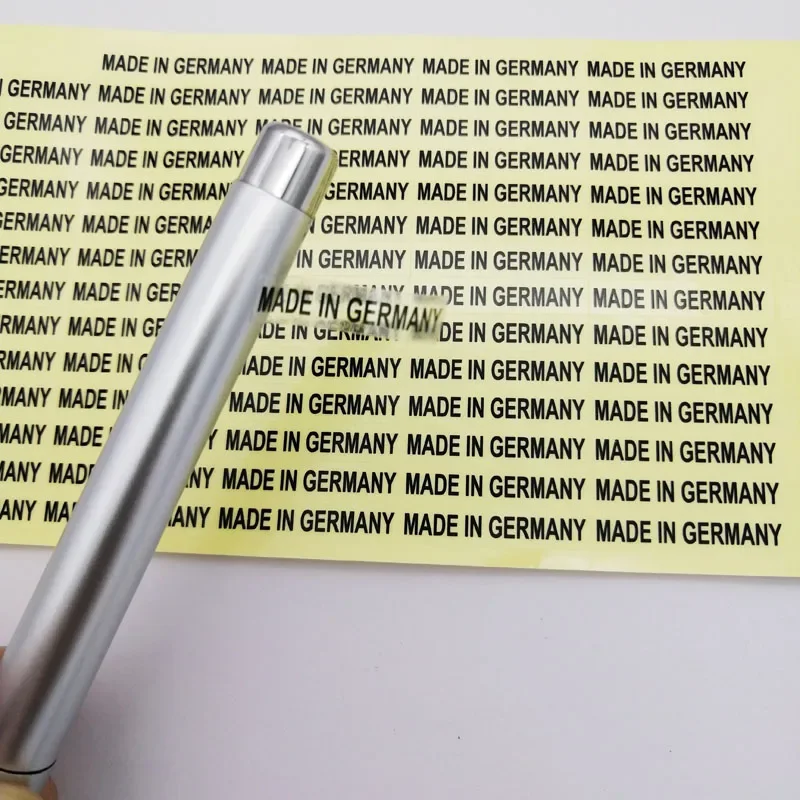 1000pcs 6X28mm Transparent Clear Label MADE in Origin GERMANY Stickers