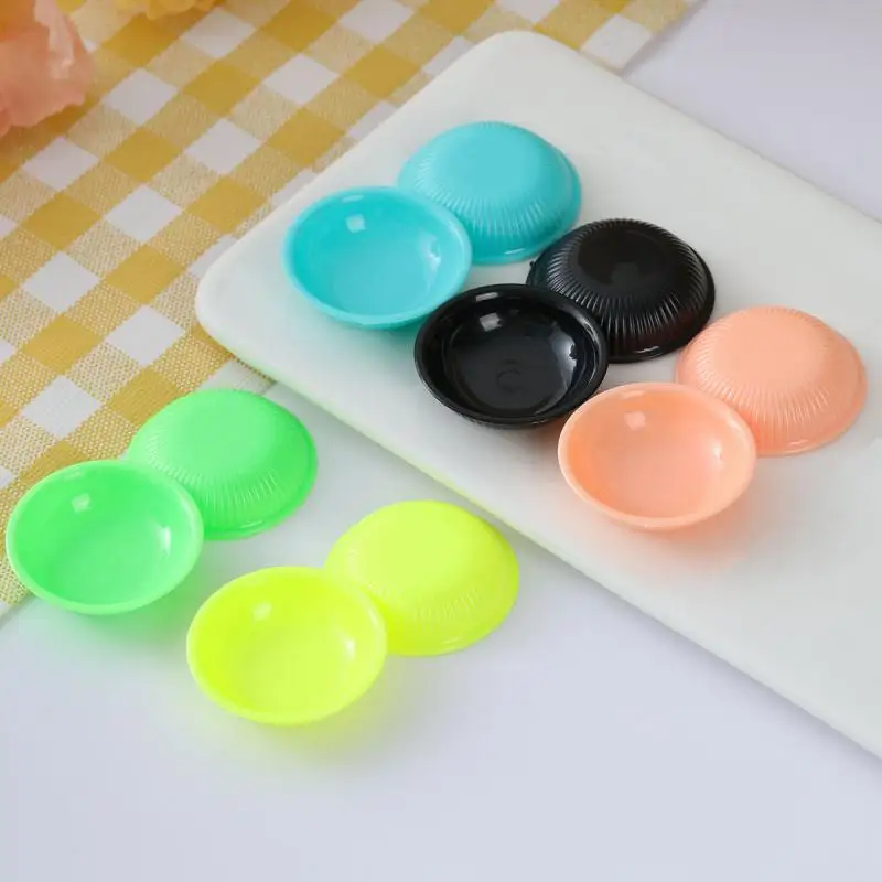 Mini Plates Bowl Plate Model Colorful Dish Bowl Set Miniature DIY Dollhouse Kitchen Utensils Desktop Decor Decoration 20pc/lot