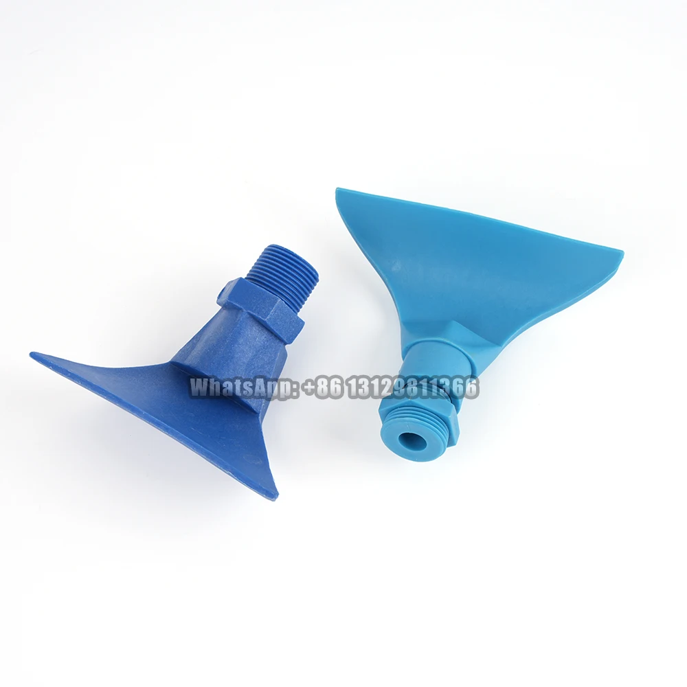 

1/2~3/4" Flat Fan Nozzle for Coal Washing, Wide Angle Fan Spray Nozzle, Resistant Plastic PU, Dust Removal Nozzle.