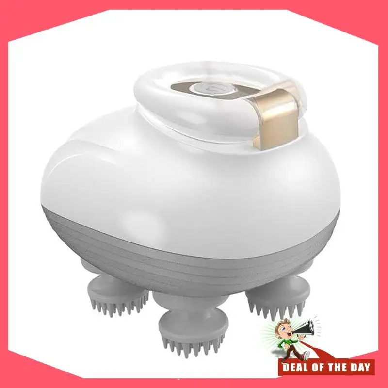 

24-часовая доставка, электрический массажер для кожи головы, массажер для головы, расслабляющий стресс, ручной портативный массажер для кожи головы для волос Gro