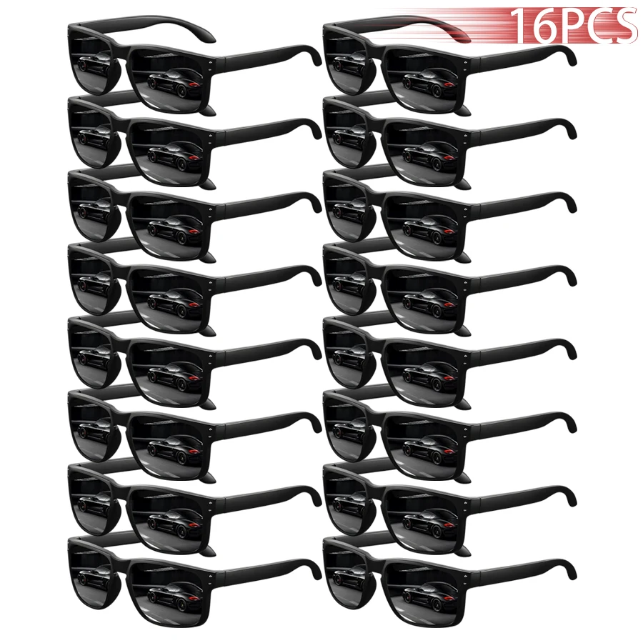 16 PCS Fashion Vintage Pattern  Fishing Driving Cycling   Men Women Running Mountaineering Sport Protective Glasses