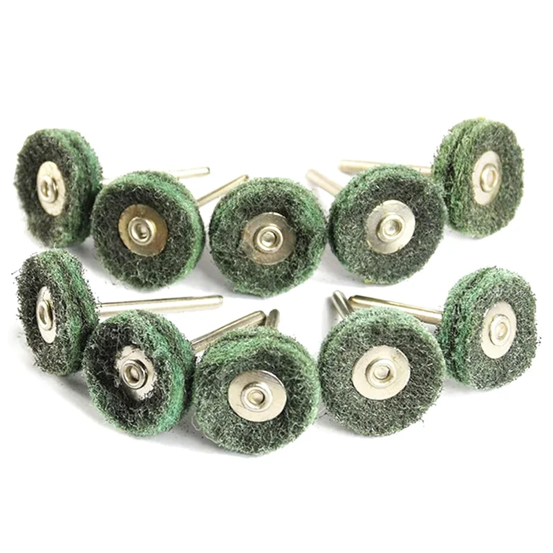Ruota abrasiva Lucidatura Set di ruote per lucidatura Testa di molatura spazzolata in fibra di nylon per utensile rotante Dremel