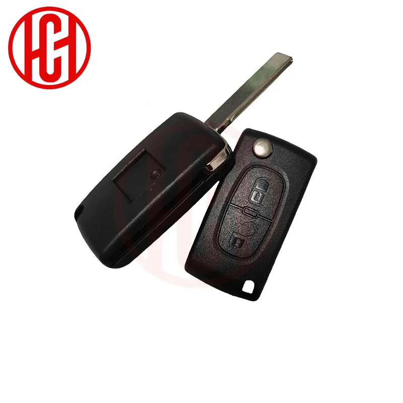 ID46 칩 433MHZ ASK HU83 VA2 시트로엥 C2 C3 C4 C5 C6 Xsara 베를링고 푸조 207 307 308 407 607 807 플립 리모컨 자동차 키