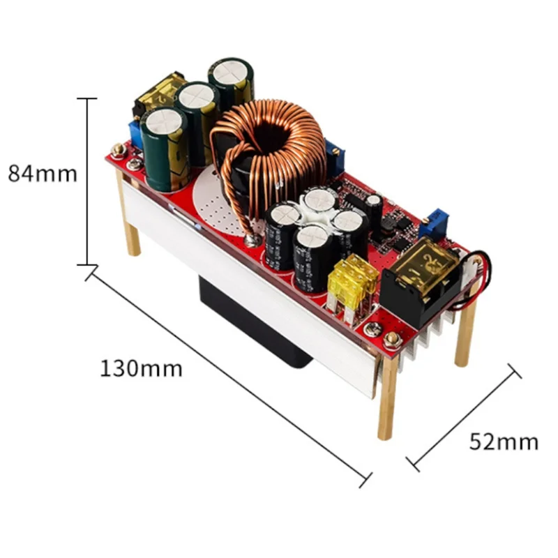 -AT52 1 conjunto 12V-48V a 24V-72V 30A 1500W DC-DC Boost Module Módulo de fonte de alimentação para carro elétrico