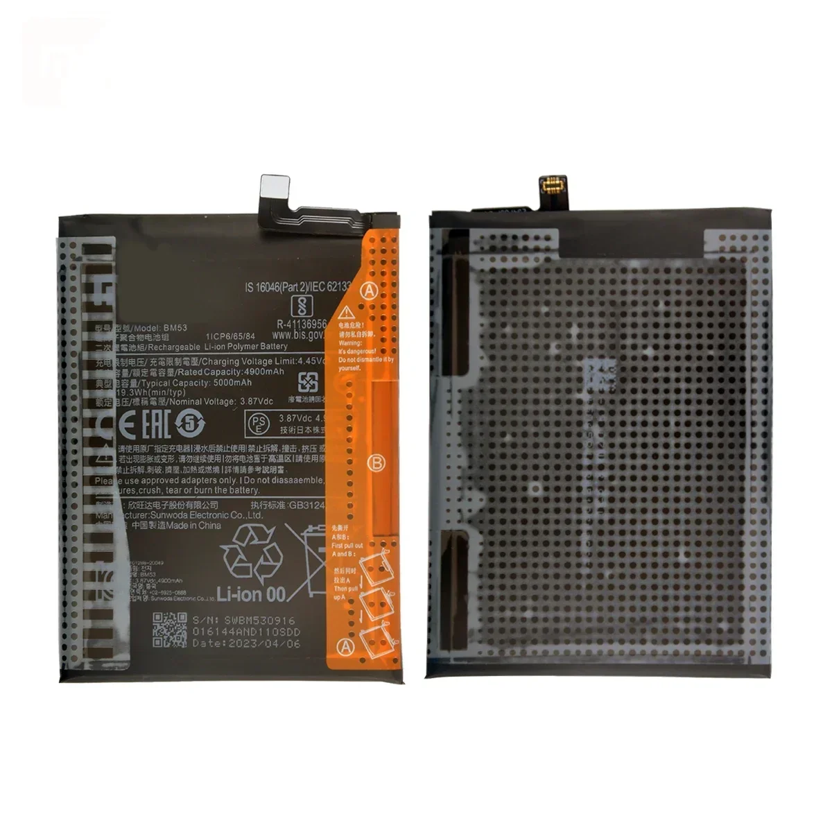 Brand New BM53 5000mAh Battery For Xiaomi 10T/10T Pro/ Mi 10T 5G Phone Replacement Batteries
