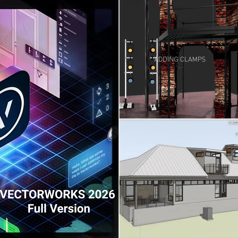 

Полный модуль Vectorworks 2026 Spotlight Architect Designer Landmark Лицензия программного обеспечения CAD для Windows Mac