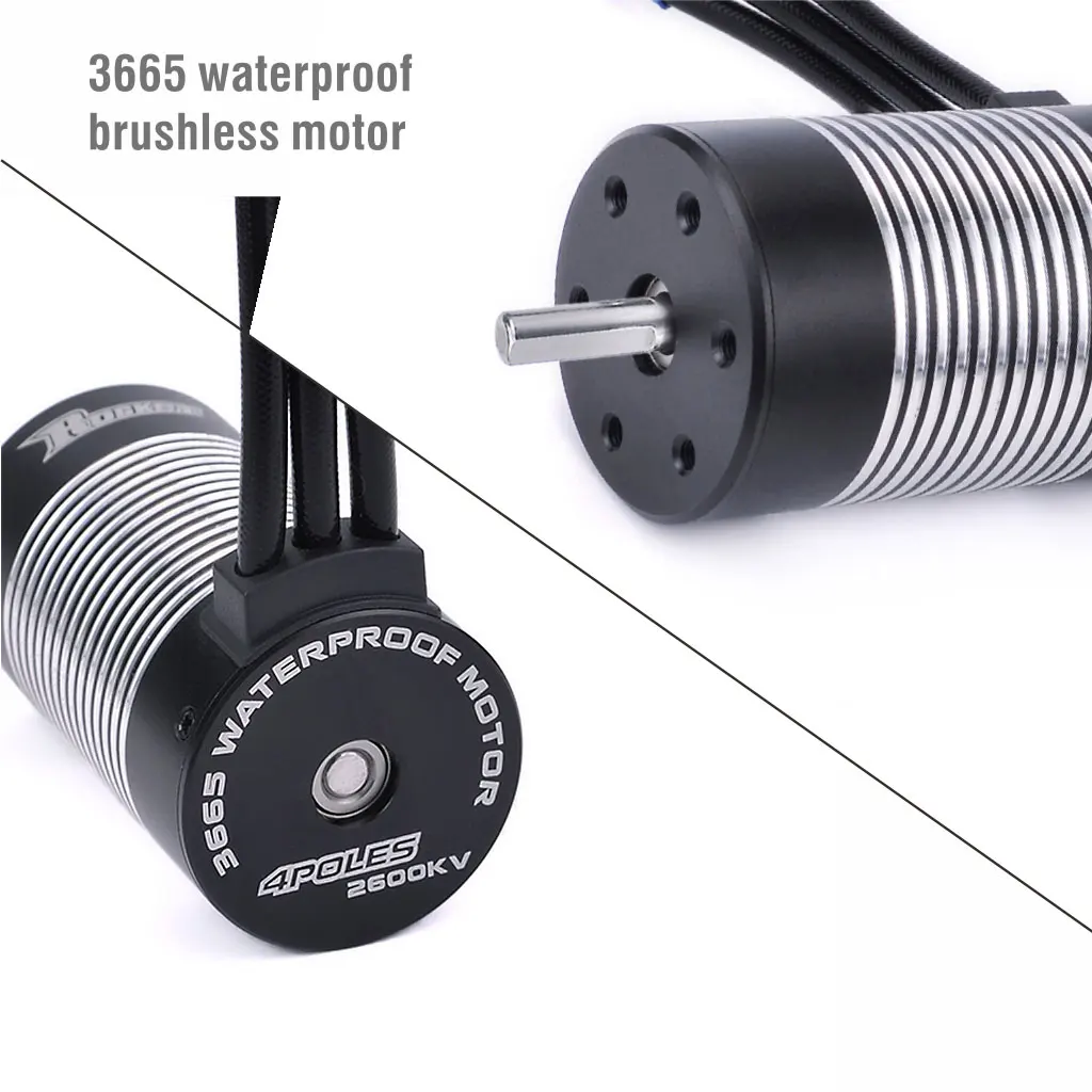تجاوز هواية 3665 مقاوم للماء فرش Sensorless موتور 2600KV 3100KV 5 مللي متر رمح ل 1/10 RC سيارة سباق السيارات WLtoy 10428 لعبة جزء