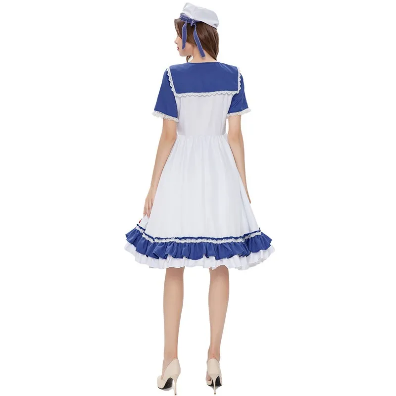 

Halloween Sailor Suit Costume Stage Outfit Fashionable Ladies' Traditional Clothing Summer Collection Eco-Friendly Material