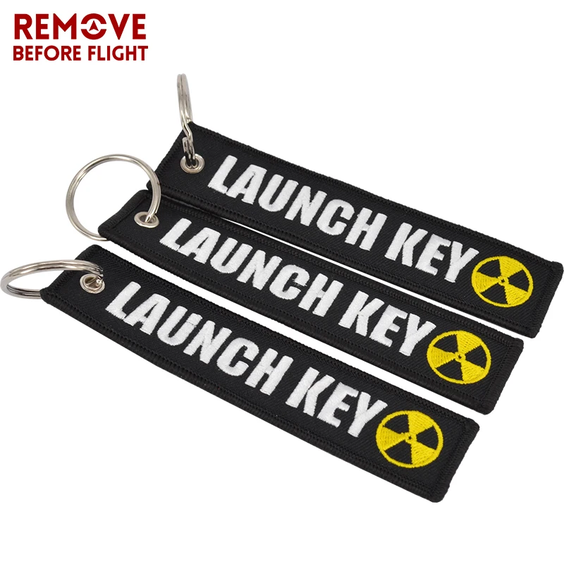 5 PCS Novelty Keychain Launch Key Chain Bijoux Keychains for Motorcycles and Cars Key Tag New Embroidery Key Fobs