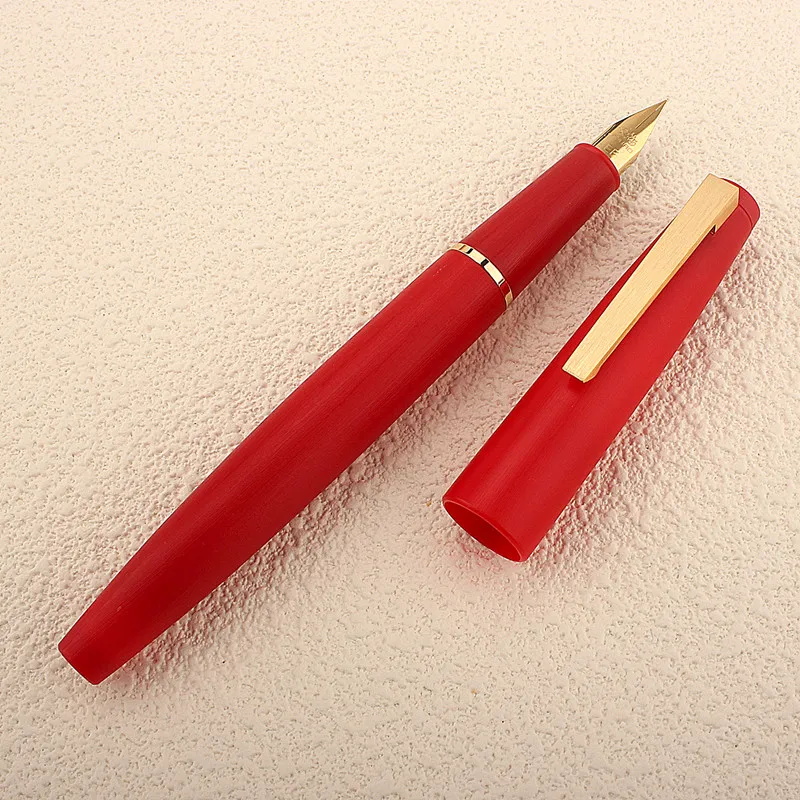 

Luxury Jinhao 80 Fountain Pen Red Gold Clip EF F Nib Business Office School Supplies Writing Ink Pen