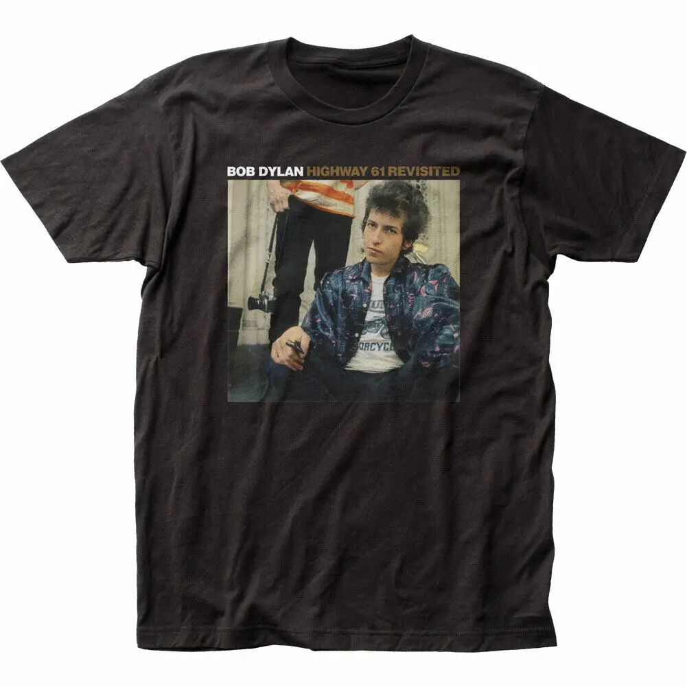 Bob Dylan Highway 61 Revisited T Shirt Mens Licensed Rock N Roll Band Black