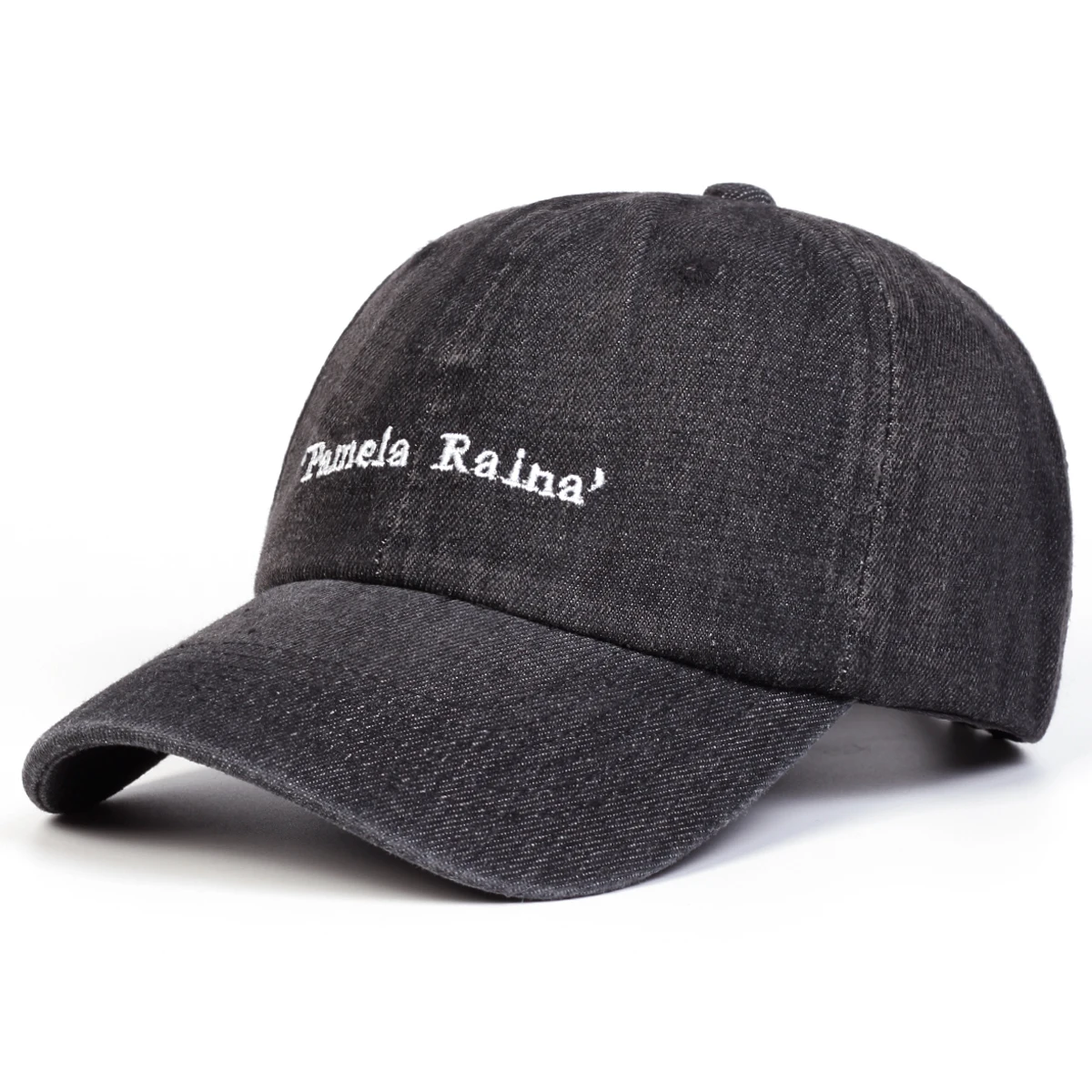 Unisex Pamela Raina Letter Embroidery Wash Baseball Caps Adjustable Casual Hats Spring and Autumn Outdoor Sunscreen Hat image 2