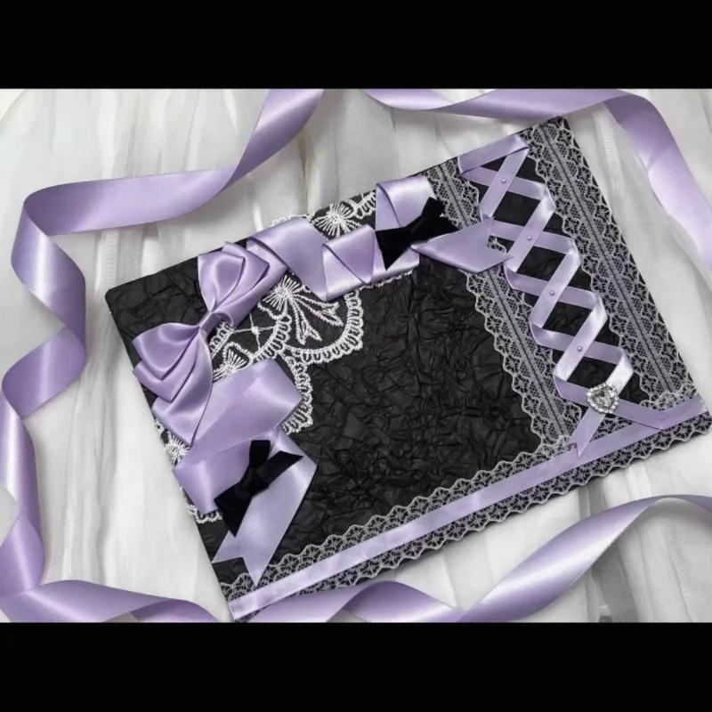 

Pain Board Lace Bow Decoration Handmade Lta Bag Valley Beauty Peripheral Photo Props Bag Accessories