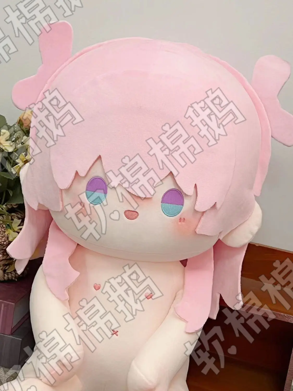 Game Anime March 7th Honkai: Star Rail Attribute Plush Stuffed Doll Body Cartoon Dress Up Toy Sitting Posture Dolls Pillow