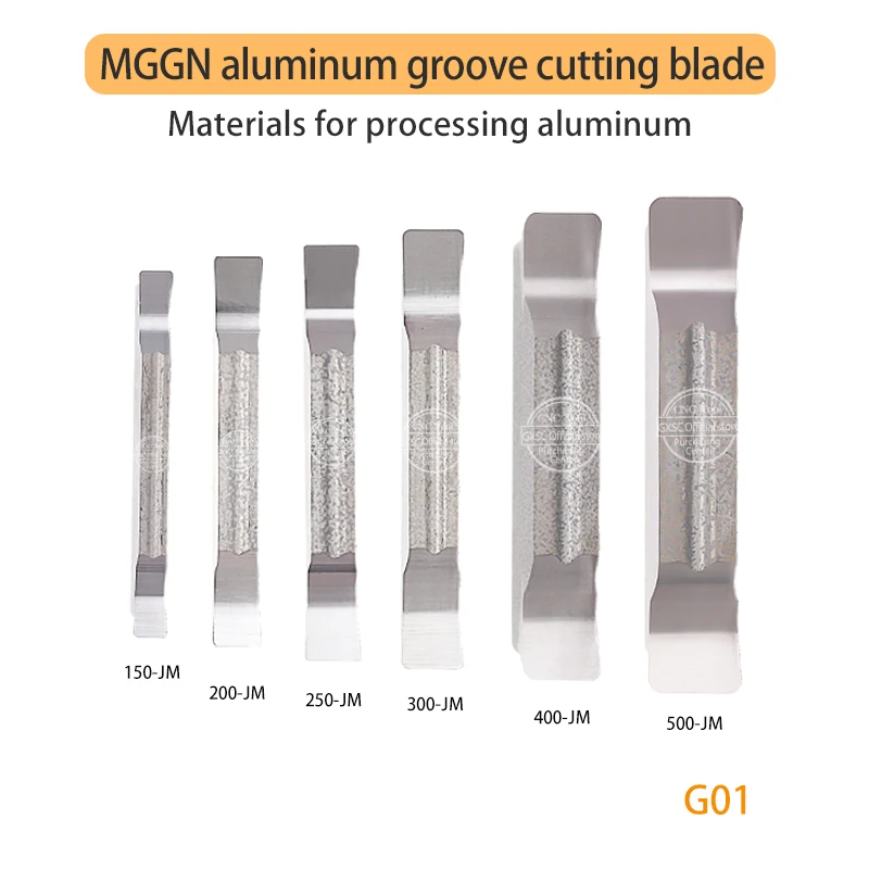 Imagem -02 - Grooving Blades para Torno Cnc Carbide Inserts Metal Torneamento Ferramentas Cortador de Alumínio Peças Alta Qualidade Mggn150 200 250 300 400 500 jm