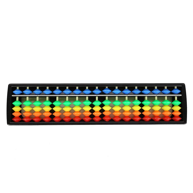 17 Column Abacus Chinese Traditional Abacus Rainbow Bead Arithmetic Counting Tool Learning Math Aids Tools For Students