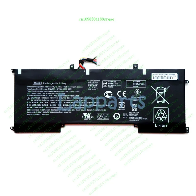

New Original AB06XL Battery for HP Envy 13-AD HSTNN-DB8C 921408 -2C1 921438 -855%100 test