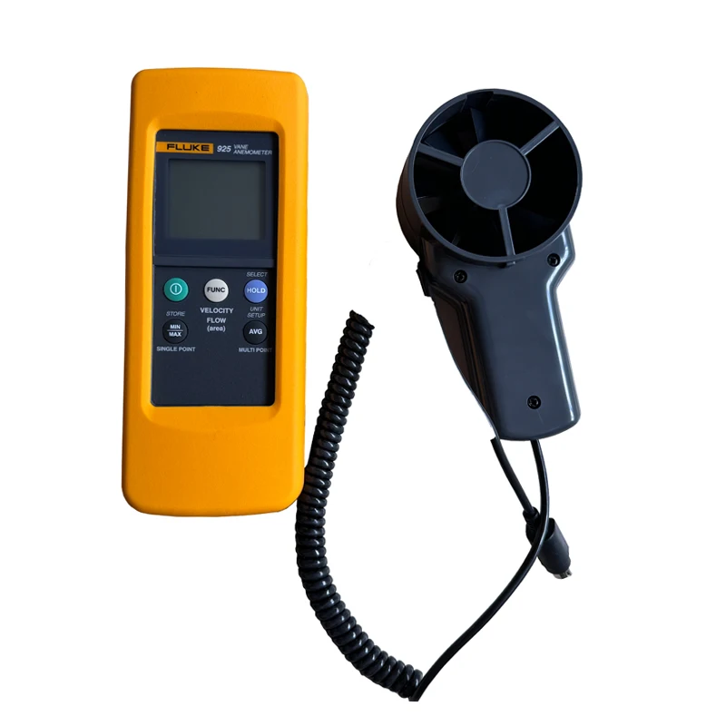 Fluke 925 Impeller Anemometer Meter, Wind Speed Air Flow Velocity Temperatu F925