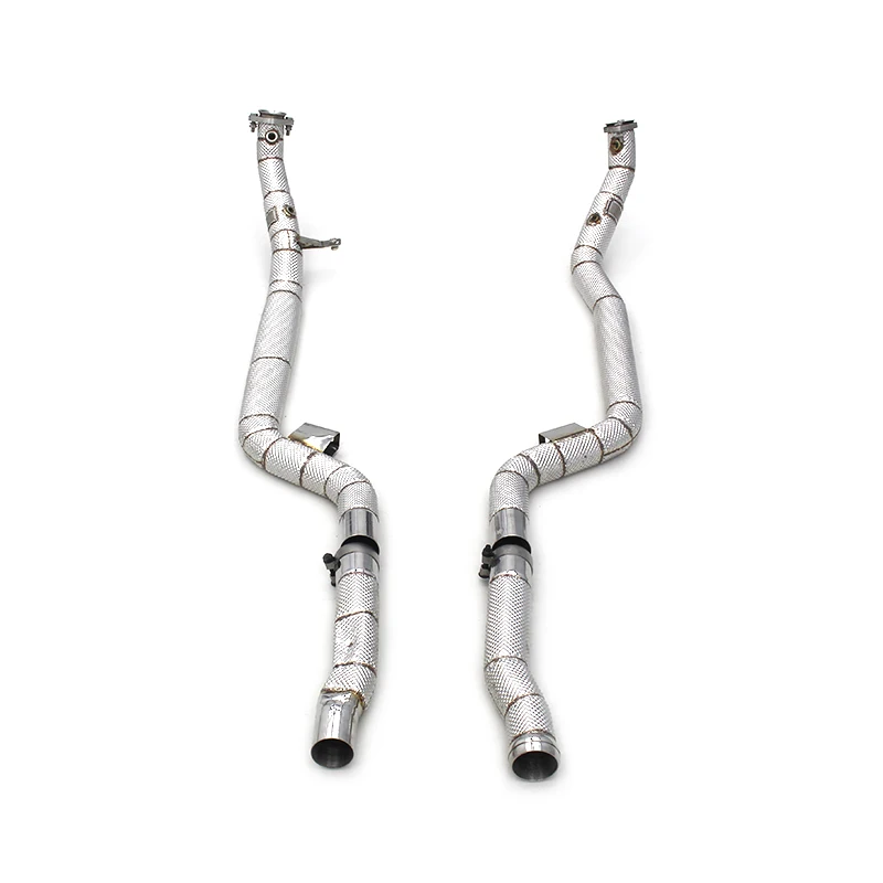 

OBM Stainless Steel Downpipe For Mercedes-Benz E63 AMG W212 2007-2016 Engine Performance Parts Heat Shield Exhaust