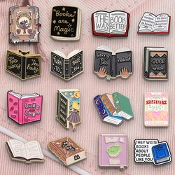 Book Lovers Decorative Brooch Perfect Gift For Friends And Classmates Stylish Holiday Clothing Badges Backpack Accessories
