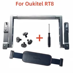 Original Luxury Shockproof Aluminum Alloy Tablet stand + Back Portable Leather Case Cover For Oukitel RT8 Rugged Table