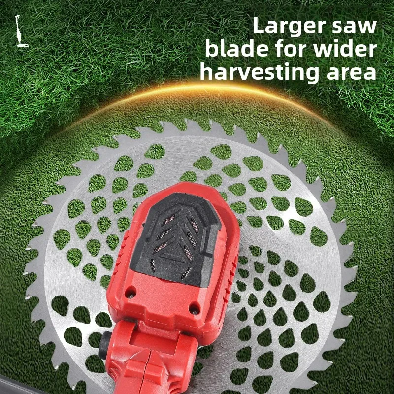 New High-power Brushless Lithium Battery-powered Lawn Mower Wireless Multifunctional Garden Trimmer Electric Weeding 90-120