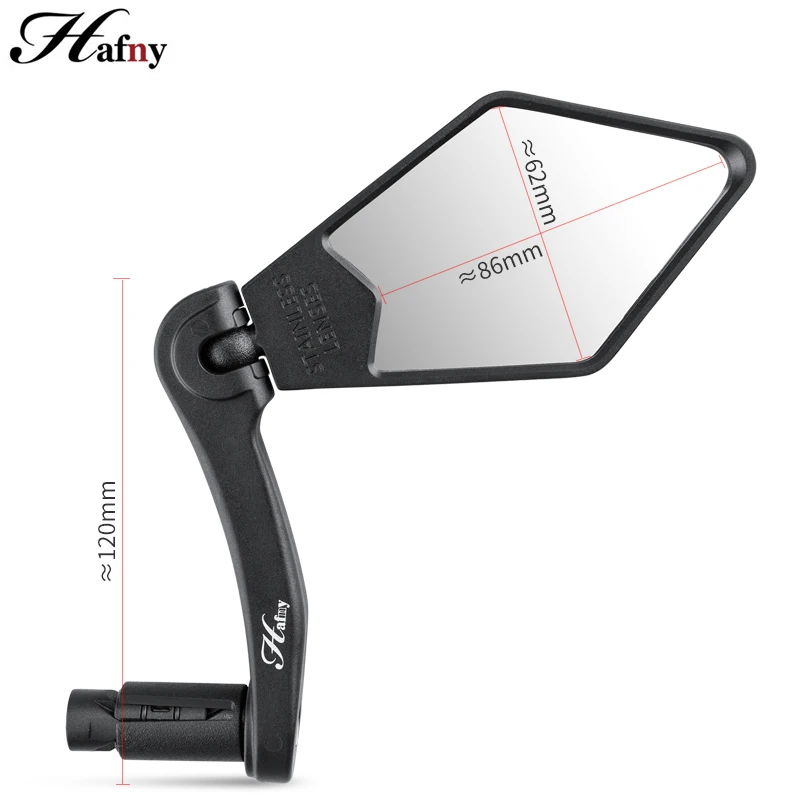 

Земное велосипедное зеркало со стальными линзами Hafny, зеркало заднего вида для мотоцикла, продается поштучно