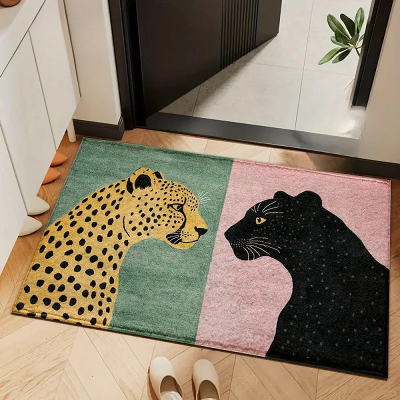 

Коврик для ванной комнаты VIKAMA с леопардовым принтом для кухни, ванной, входа в душевую, украшения дома к празднику, домашнего декора.