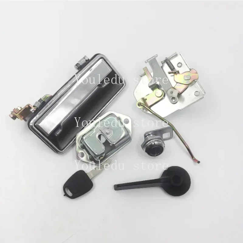 NEW Excavator Parts for Takeuchi 55/60/75/135/150/155/175/160 Cab Door Lock Assembly Inner Outer Handle Lock Cylinder Lock Block