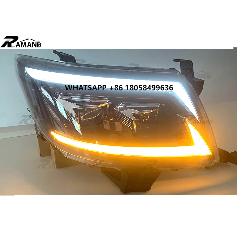 

Auto New Style 2 Lens Head Lamp for Hilux Vigo 2012-2015 DRL Full LED Headlight Vigo Head Light Accessories