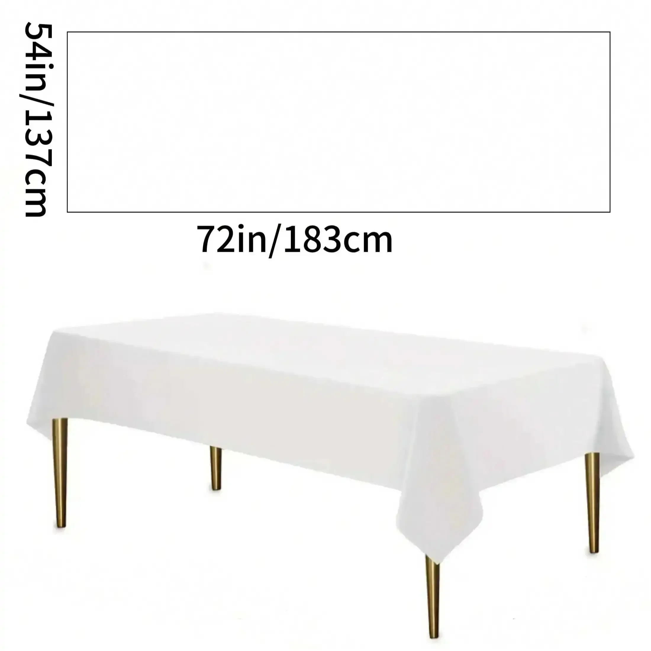 1 Count Disposable Tablecloth 54x72 Inches / 137x183 Centimeters Easy to Clean for Birthday Parties Indoor And Outdoor Occasions