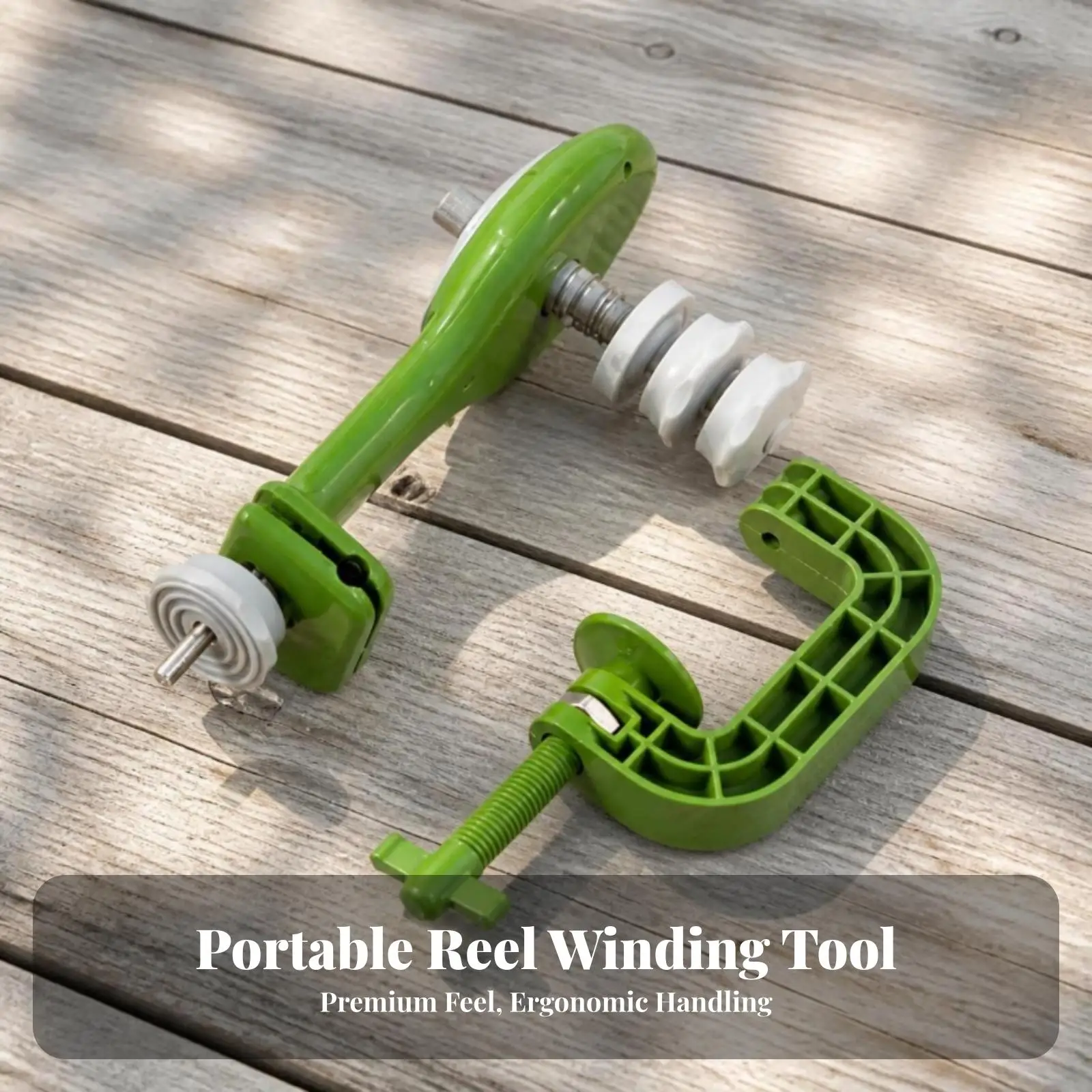 Fishing Spooling Device with Clamp | Smooth Guide Rollers, Easy to Store, Fishing Line Spooler with Rod Mount, for Tabletop