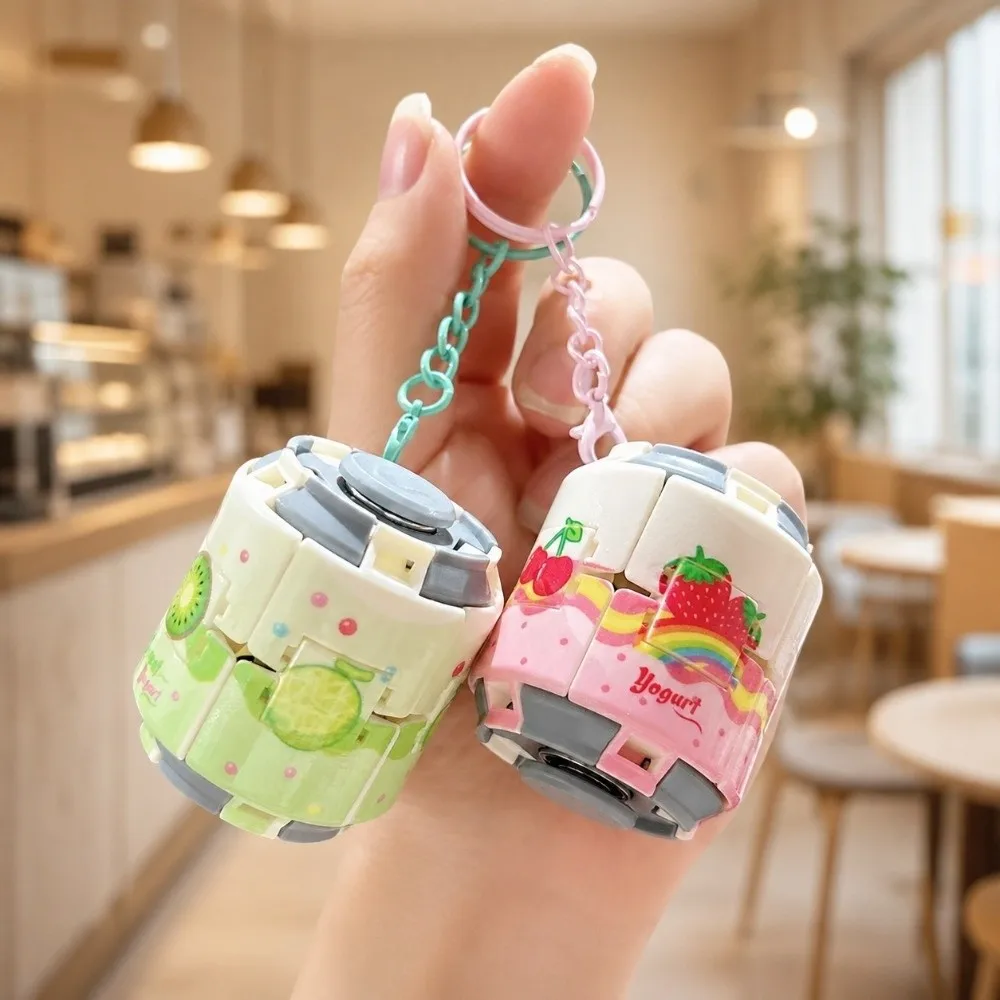 Kreativer Gyroball Soda-Dosen-Fidget-Anhänger, Taschen-Charm, dosenförmiger rotierender Schlüsselanhänger, lustiger Fingerspinner, Druck- und Drehspielzeug fürs Büro – Detail 10