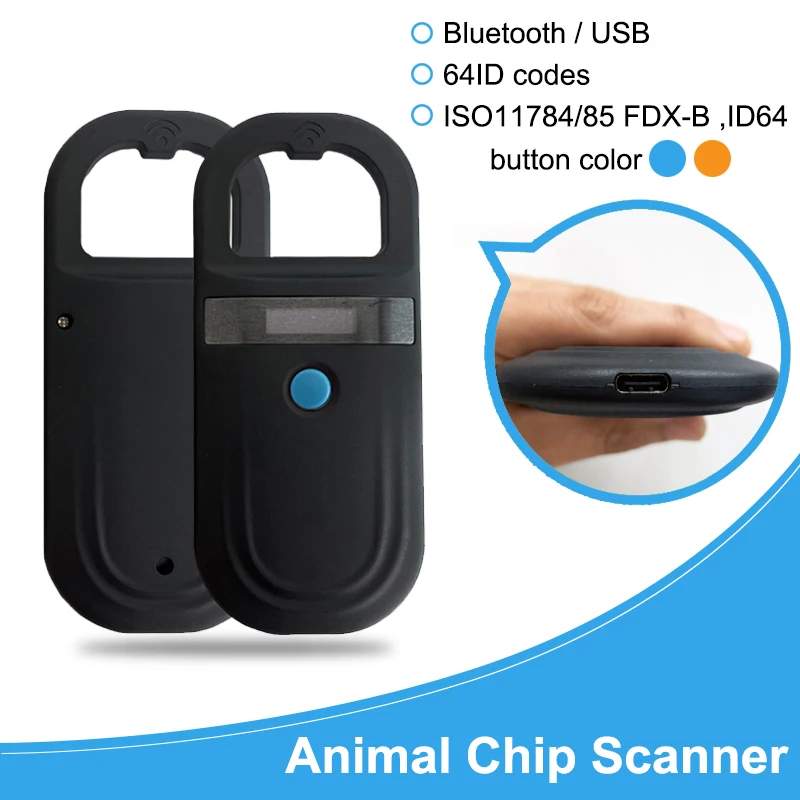 Imagem -03 - Leitor de Microchip Portátil 256id Usb Rfid Pet id Animal Arowana Pet Scanner Chip para Dog Cat Fish 134.2khz Frd5910