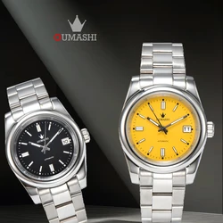 OUMASHI 39mm Men's Watch New Men's Luxury Automatic NH35 Movement Watch Stainless Steel sapphire glass Waterproof Watch