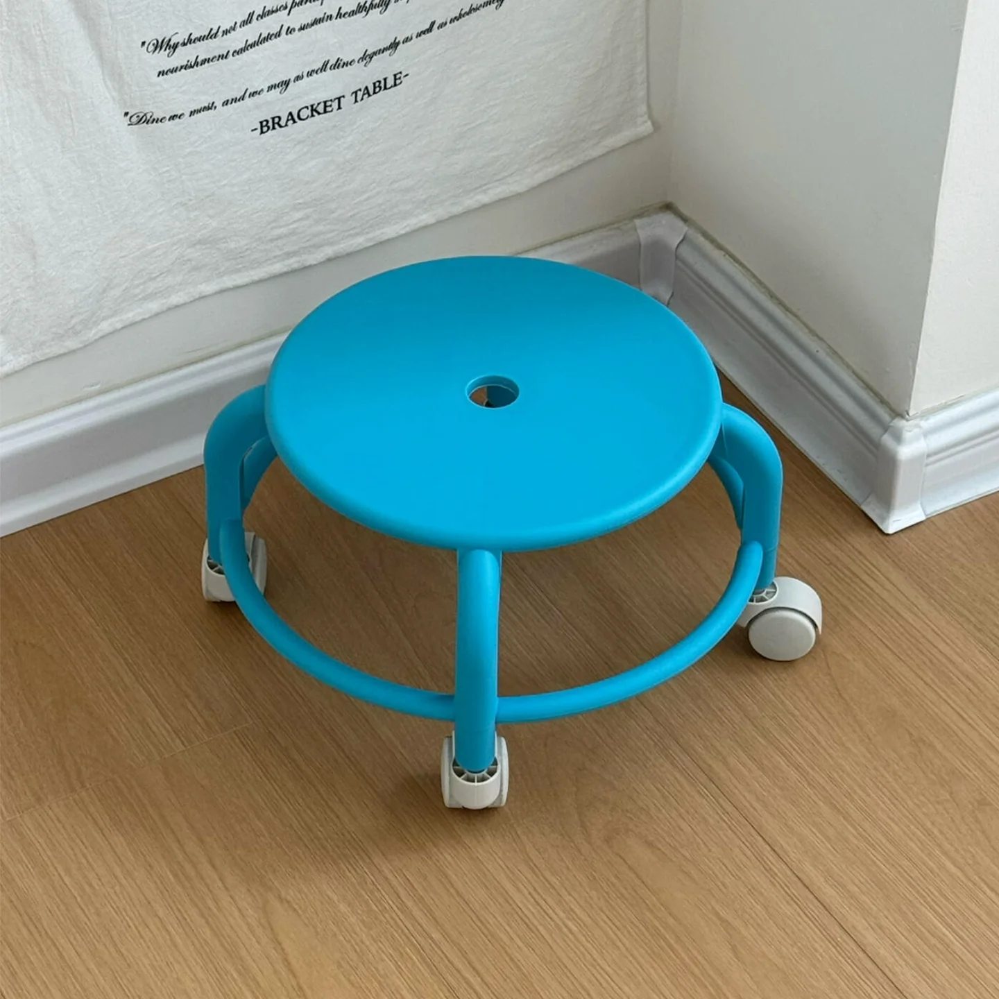 

Dopamine universal wheel small stool, household strong and durable shoe changing stool pulley moving stool