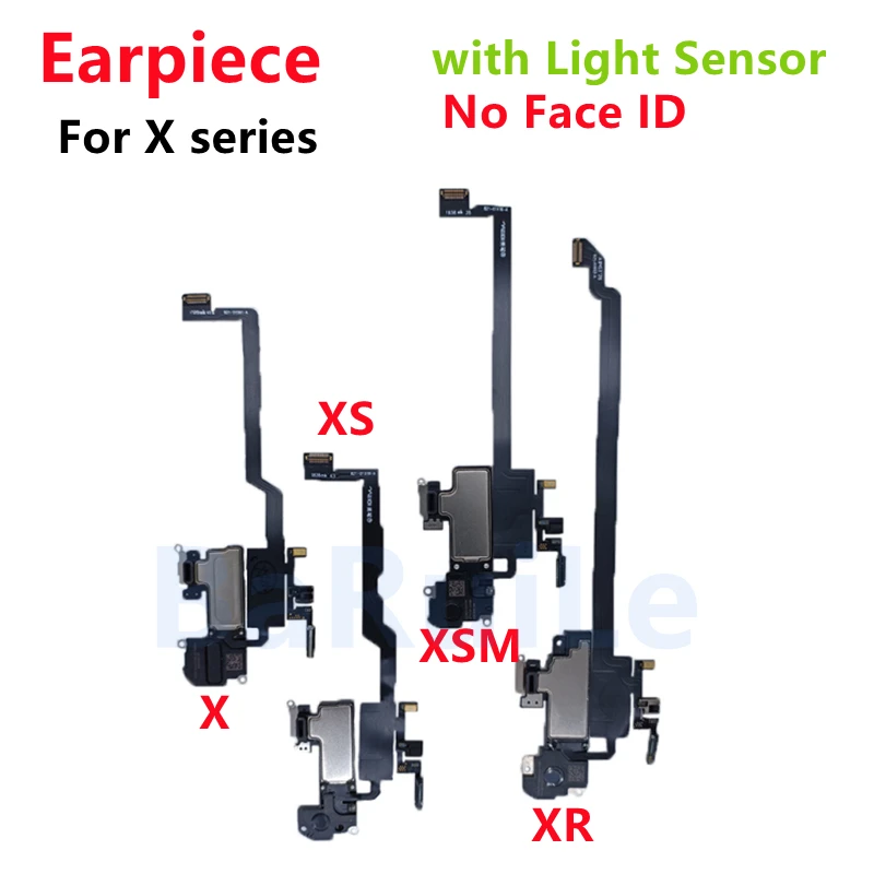 BaRuiLe 1pc  Ear Speaker with Proximity Light Sensor For iPhone 11 Pro Max 12 12mini Earpiece Listening Flex Cable Parts