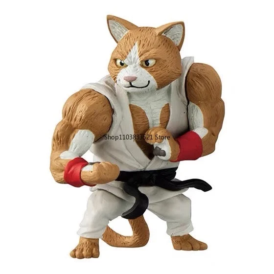 BANDAI Original King of Animals Gashapon Toys Kung Fu Panda Kangaroo Cat Leopard Action Figure Capsule Toys Kids Gift Ornaments