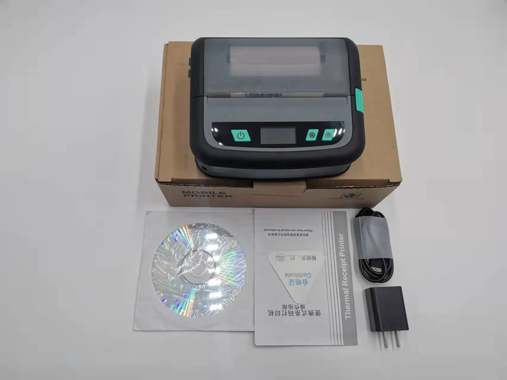 ljc 2026new 104mm Direct Thermal Wifi Blue Tooth Mobile Receipt Barcode 4 Inch Portable Printer