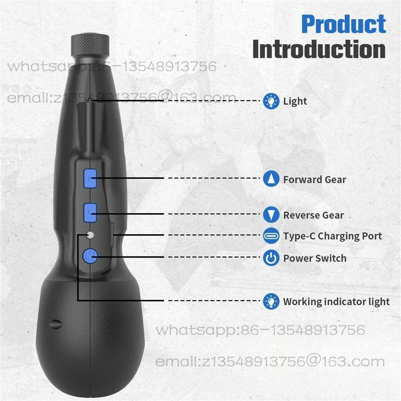 Electric screwdriver Small household DIY screwdriver TypeC charging cable Lithium battery