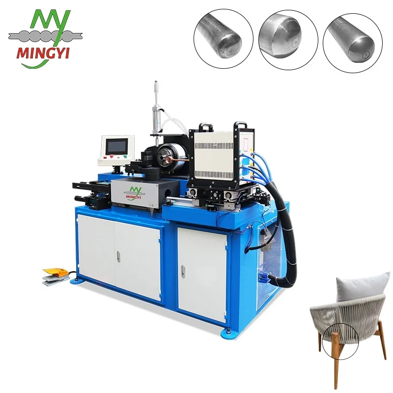 High-frequency Induction Heating Tube Sealing Machine Chair Table Use Pipe End Sealer Flat Hemispherical Closing Aluminum Steel