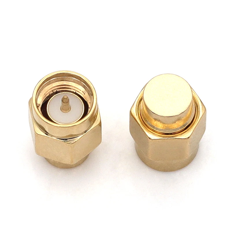 2/10/20pcs 2W 6GHz 50 ohm SMA Male RF Coaxial Termination Dummy Load Gold Plated Cap Connectors Accessories