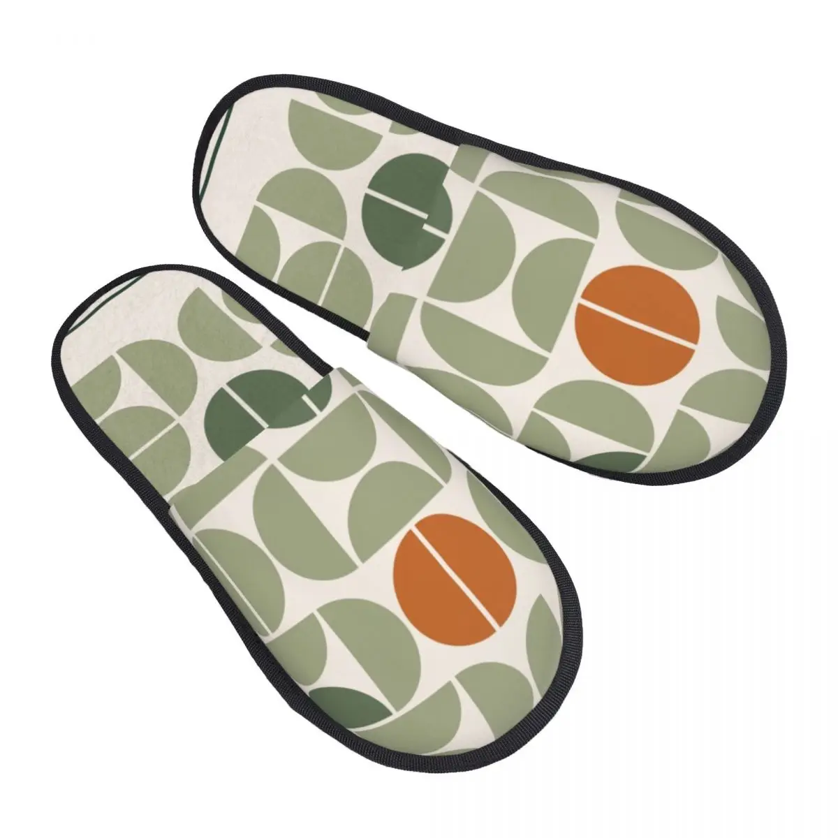 

Sage Green Guest Slippers for Bathroom Women Custom Print House Slipper