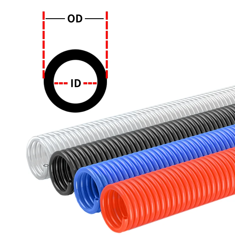Compressor Air Tools 3M 6M 9M 12M High Pressure PU Tubing Gas Spring Pneumatic Spiral Tubing EU Quick Coupling Pipe EU/JP Type