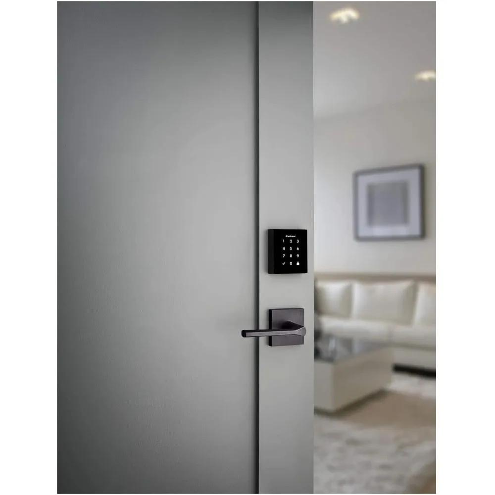 99540-001 Obsidian Keyless Entry Door Lock Z-Wave Plus Electronic Touchscreen Deadbolt, Satin Nickel