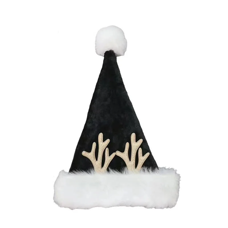 クロンスタイル-男性と女性のためのクリスマス帽子,サンタの帽子,ぬいぐるみ,トナカイの角,暖かいストリートウェア,コスプレパーティー,冬,2022