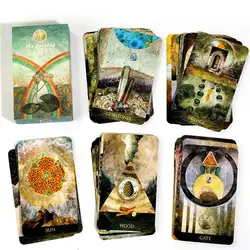 Fasetowany ogród wyrocznia Tarot karty popularne 52pcs karty Decks artystyczne tajemniczy przyjaciel impreza gra planszowa rekwizyty prezenty świąteczne