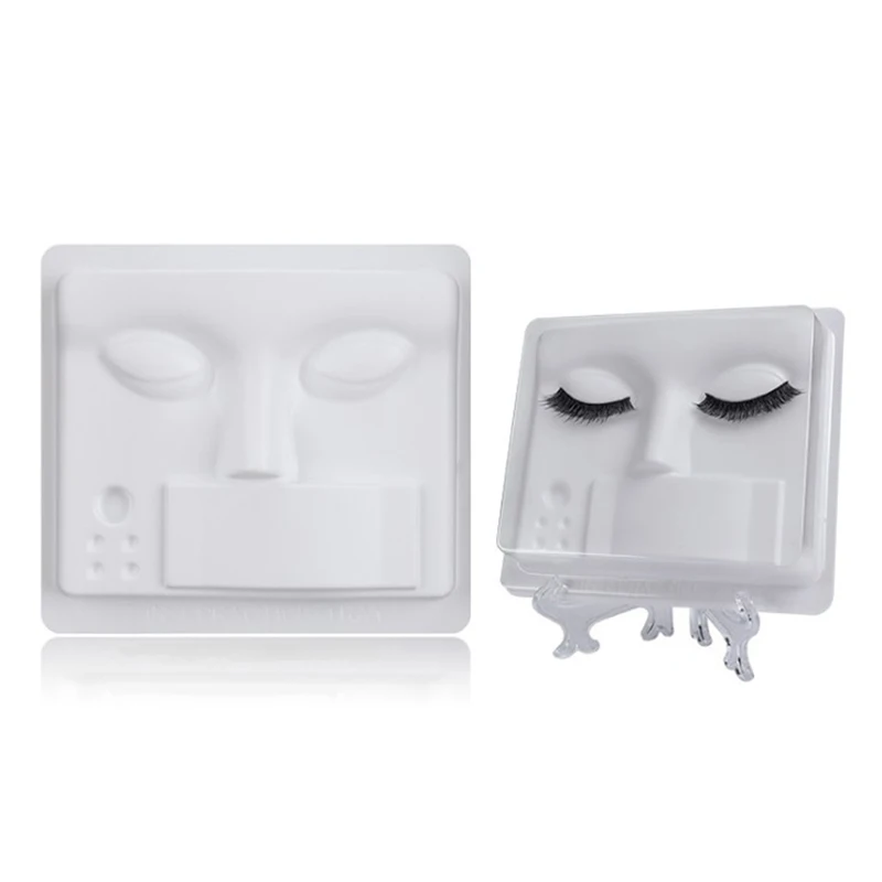 1 pz nuovo allenamento pratico fatto a mano estensione ciglia finte manichino in plastica modello testa accessori per il viso strumenti